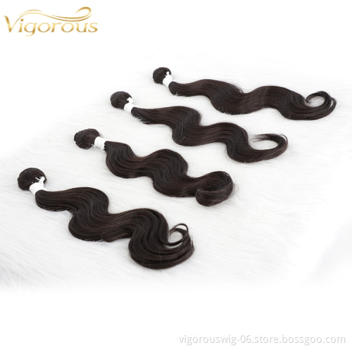 Hot Selling Wholesale Synthetic Wig Womens Brazillian Black Custom Extension Water Wave Curly Hair Pieces